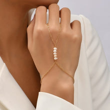 Load image into Gallery viewer, Creative Butterfly Link Chain Bracelet Connected Finger Ring Bangle