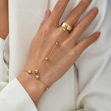 Load image into Gallery viewer, Creative Butterfly Link Chain Bracelet Connected Finger Ring Bangle