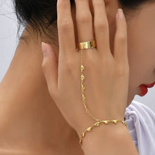 Load image into Gallery viewer, Creative Butterfly Link Chain Bracelet Connected Finger Ring Bangle