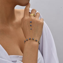 Load image into Gallery viewer, Creative Butterfly Link Chain Bracelet Connected Finger Ring Bangle
