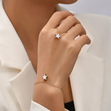 Load image into Gallery viewer, Creative Butterfly Link Chain Bracelet Connected Finger Ring Bangle