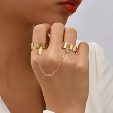 Load image into Gallery viewer, Creative Butterfly Link Chain Bracelet Connected Finger Ring Bangle