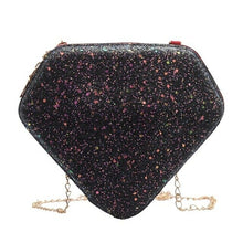 Load image into Gallery viewer, Creative Ladies Glitter Diamond Shaped Shoulder Messenger Bag Casual