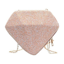 Load image into Gallery viewer, Creative Ladies Glitter Diamond Shaped Shoulder Messenger Bag Casual