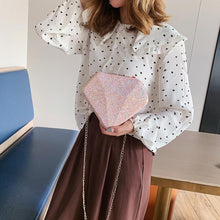 Load image into Gallery viewer, Creative Ladies Glitter Diamond Shaped Shoulder Messenger Bag Casual