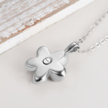 Load image into Gallery viewer, Cremation Jewelry for Ashes Flower Shape Pendant Memorial Ashes Holder