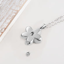 Load image into Gallery viewer, Cremation Jewelry for Ashes Flower Shape Pendant Memorial Ashes Holder