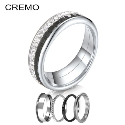 Gear Rings Stainless Steel Ring Set Femme Combination - Sophornlilly