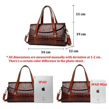 Load image into Gallery viewer, Crocodile Luxury Leather Handbag Vintage