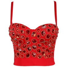 Load image into Gallery viewer, Cropped Top Vintage Clothes Mesh Party Bustier Tank Top Harajuku Women