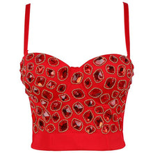 Load image into Gallery viewer, Cropped Top Vintage Clothes Mesh Party Bustier Tank Top Harajuku Women