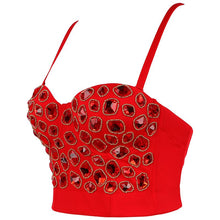 Load image into Gallery viewer, Cropped Top Vintage Clothes Mesh Party Bustier Tank Top Harajuku Women