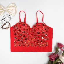 Load image into Gallery viewer, Cropped Top Vintage Clothes Mesh Party Bustier Tank Top Harajuku Women