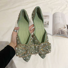 Load image into Gallery viewer, Crystal Shoes Woman Flats Pearl Decoration Elegant Casual
