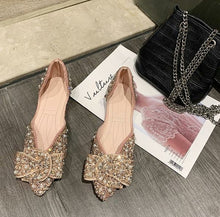 Load image into Gallery viewer, Crystal Shoes Woman Flats Pearl Decoration Elegant Casual