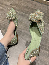Load image into Gallery viewer, Crystal Shoes Woman Flats Pearl Decoration Elegant Casual