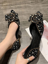 Load image into Gallery viewer, Crystal Shoes Woman Flats Pearl Decoration Elegant Casual