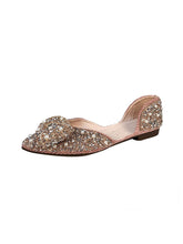 Load image into Gallery viewer, Crystal Shoes Woman Flats Pearl Decoration Elegant Casual