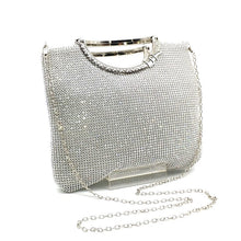 Load image into Gallery viewer, Crystal diamond elegant clutch women bridal wedding wallet purse