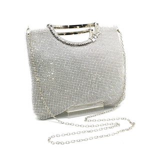 Crystal diamond elegant clutch women bridal wedding wallet purse