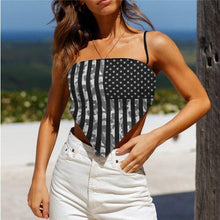 Load image into Gallery viewer, Cut Out Black Backless Straps Sleeveless Bandage Crop Tops for Women - Sophornlilly