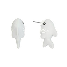 Load image into Gallery viewer, Cute Animal Bite Earring Polymer Clay Studs 3D Clay Earrings Handmade