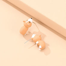 Load image into Gallery viewer, Cute Animal Bite Earring Polymer Clay Studs 3D Clay Earrings Handmade