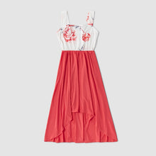 Load image into Gallery viewer, Cute Dress Mommy and Daughter Matching Clothes Fish Tail Floral Print