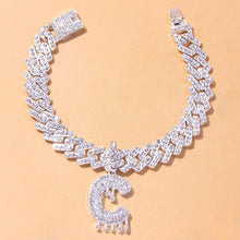 Load image into Gallery viewer, Cute Miaimi A Z Alphabet Anklet Braclet on the Leg Crystal