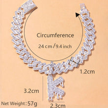 Load image into Gallery viewer, Cute Miaimi A Z Alphabet Anklet Braclet on the Leg Crystal