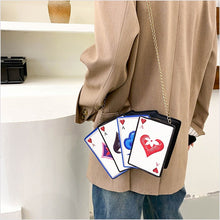 Load image into Gallery viewer, Cute Poker Women Shoulder Bag Designer Playing Cards