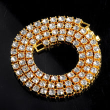 Load image into Gallery viewer, D&amp;Z 1 set 13 MM Cuban Chain 5 MM Tennis Chain Bling Iced Out
