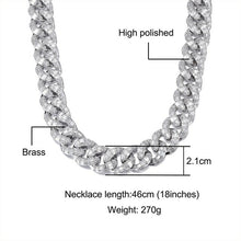 Load image into Gallery viewer, D&amp;Z New 21mm Iced Out Baguette Prong Cuban Link Chain&amp; Necklace Box
