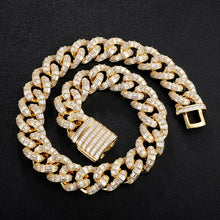 Load image into Gallery viewer, D&amp;Z New 21mm Iced Out Baguette Prong Cuban Link Chain&amp; Necklace Box