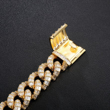 Load image into Gallery viewer, D&amp;Z New 21mm Iced Out Baguette Prong Cuban Link Chain&amp; Necklace Box