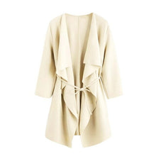 Load image into Gallery viewer, Women Casual Collar Pocket Front Wrap Coat Jacket Outwear