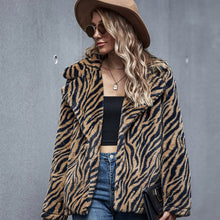 Load image into Gallery viewer, Women Leopard Print Fashion Coat Jacket Women&#39;s Thick Coat