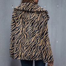 Load image into Gallery viewer, Women Leopard Print Fashion Coat Jacket Women&#39;s Thick Coat