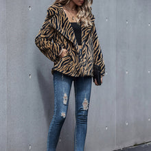 Load image into Gallery viewer, Women Leopard Print Fashion Coat Jacket Women&#39;s Thick Coat