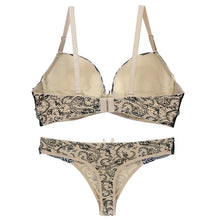 Load image into Gallery viewer, bar set push up lingerie women big size health lace underwire