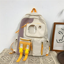 Load image into Gallery viewer, New Contrast Color Waterproof Nylon Women Backpack Female Multi