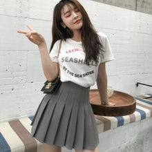 Load image into Gallery viewer, Pleated Checkerboard Skirts Womens Harajuku High Waisted