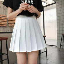 Load image into Gallery viewer, Pleated Checkerboard Skirts Womens Harajuku High Waisted
