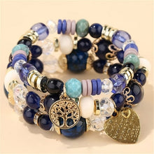 Load image into Gallery viewer, Bohemian Multicolor Crystal Beads Rope Bracelets