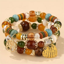 Load image into Gallery viewer, Bohemian Multicolor Crystal Beads Rope Bracelets