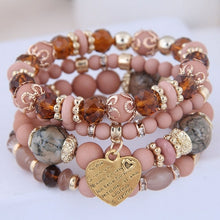 Load image into Gallery viewer, Bohemian Multicolor Crystal Beads Rope Bracelets