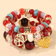 Load image into Gallery viewer, Bohemian Multicolor Crystal Beads Rope Bracelets
