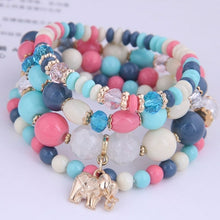 Load image into Gallery viewer, Bohemian Multicolor Crystal Beads Rope Bracelets
