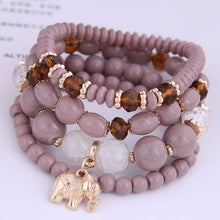 Load image into Gallery viewer, Bohemian Multicolor Crystal Beads Rope Bracelets
