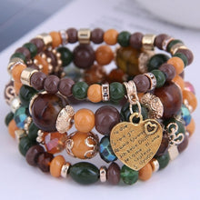 Load image into Gallery viewer, Bohemian Multicolor Crystal Beads Rope Bracelets